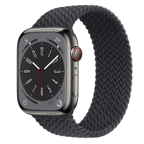 Apple Watch Series 8 45mm GPS+Cellular ステンレススチールケース/ソロループ