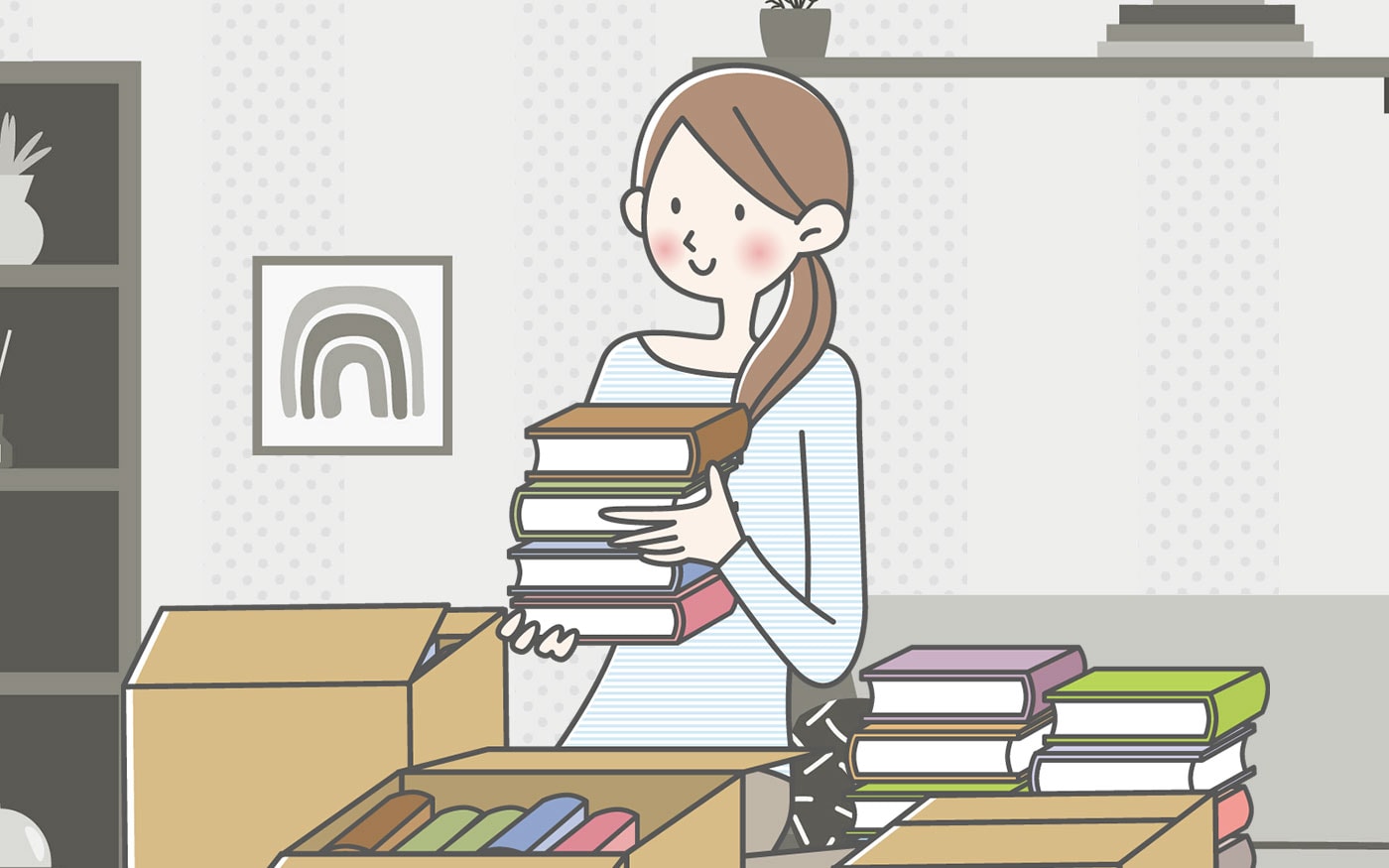 まずはダンボールに売りたいものを箱詰めしましょう