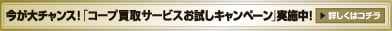 今が大チャンス！ 「宅配買取お試しキャンペーン」実施中！詳しくはコチラ