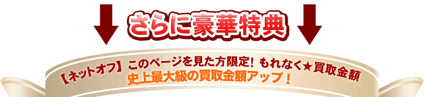 【ネットオフ】このページを見た方限定！もれなく★買取金額20%アップ　キャンペーン！