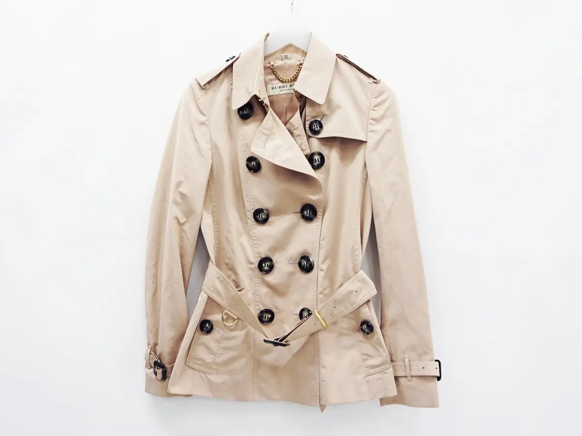 美品♡ バーバリーロンドン ショート丈 トレンチコート ベージュ Lサイズ 40 美品♡ バーバリーロンドン ショート丈 トレンチコート ベージュ