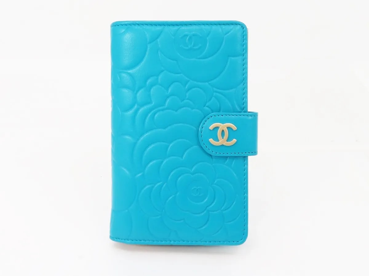 CHANEL ココマーク　カメリア　2つ折り財布の画像