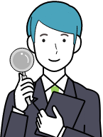 回答している男性