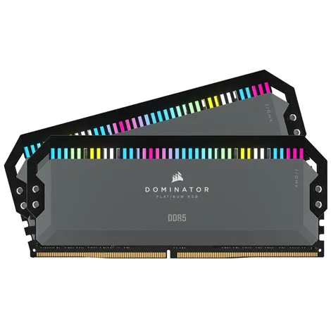 DOMINATOR RGB DDR5 5600MT/s C36 CMT32GX5M2B5600Z36 (DIMM DDR5 /16GB /2枚) クールグレー