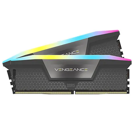 VENGEANCE RGB DDR5 5200MT/s C40 CMH32GX5M2B5200Z40 (DIMM DDR5 /16GB /2枚) クールグレー