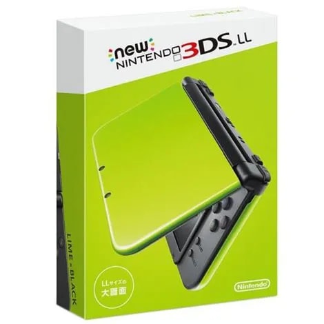 New ニンテンドー3DSLL本体 ライム×ブラック REDSMAAA