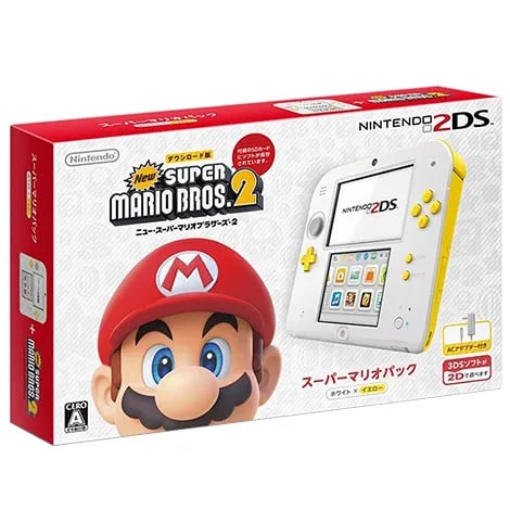 ニンテンドー2DS本体 スーパーマリオパック ホワイト×イエローFTRSWDDT