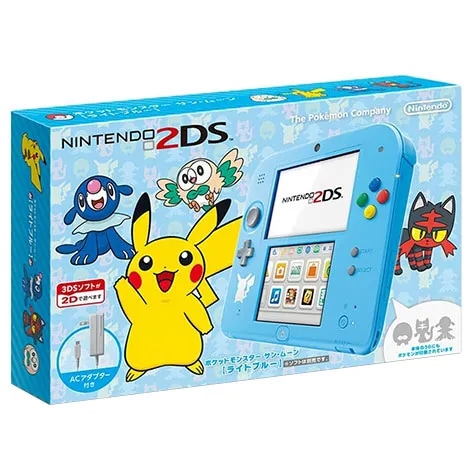 ニンテンドー2DS本体 ポケットモンスター サン・ムーン ライトブルー FTRSBDAA