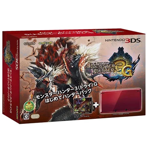 買取】ニンテンドー3DS本体 モンスターハンター3G はじめてハンター