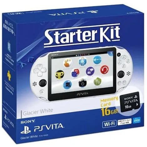 PlayStation Vita本体 Wi-Fiモデル グレイシャー・ホワイト スターターキット PCHJ-10029