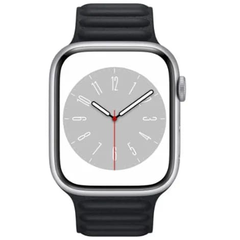 Apple Watch Series8 45mm GPS アルミニウムケース/レザーリンク