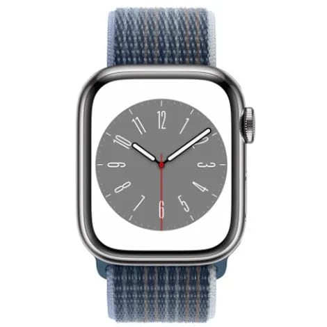 Apple Watch Series8 41mm GPS+Cellular ステンレススチールケース/スポーツループ