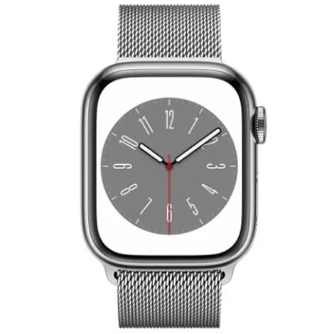 Apple Watch Series8 41mm GPS+Cellular ステンレススチールケース/ミラネーゼループ