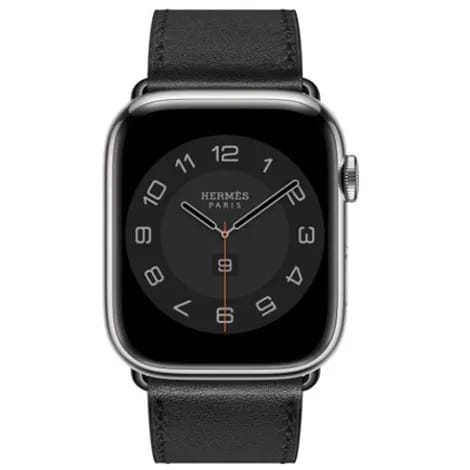 Apple Watch Hermes Series8 45mm GPS+Cellular ステンレススチールケース/シンプルトゥールレザーストラップ