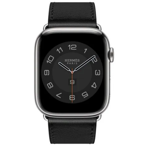 Apple Watch Hermes Series 8 45mm GPS+Cellular ステンレススチールケース/シンプルトゥールディプロイアントバックルレザーストラップ