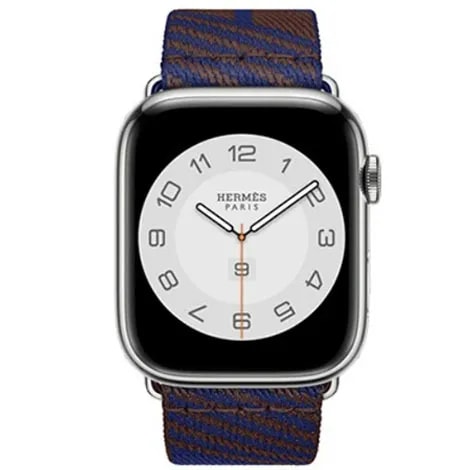 Apple Watch Hermes Series8 45mm GPS+Cellular ステンレススチールケース/ジャンピングシンプルトゥールストラップ