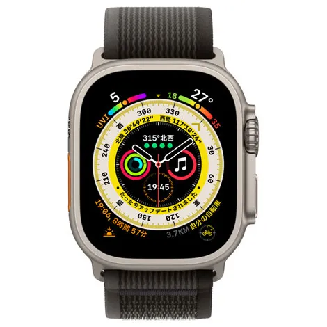 Apple Watch Ultra 49mm GPS+Cellular チタニウムケース/トレイルループ