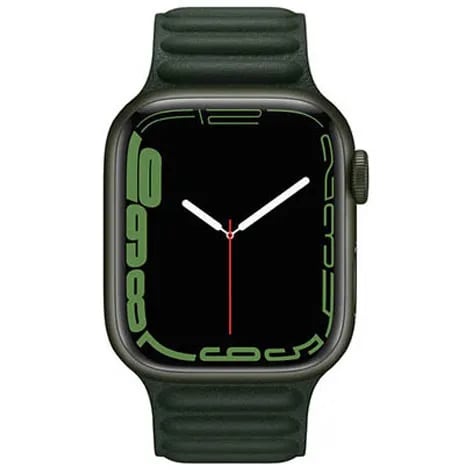 Apple Watch Series7 41mm GPS アルミニウムケース/レザーリンク