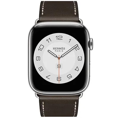 Apple Watch Hermes Series7 45mm GPS+Cellular ステンレススチールケース/シンプルトゥールレザーストラップ