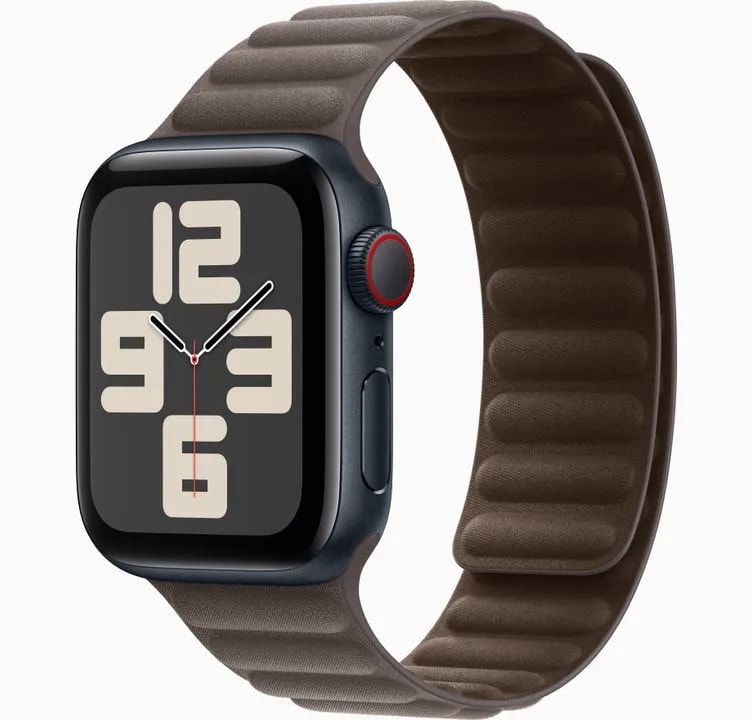 Apple Watch SE 40mm GPS アルミニウムケース/レザーリンク