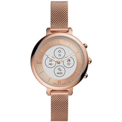FOSSIL ハイブリッドスマートウォッチ HR ローズゴールド レディース FTW7039