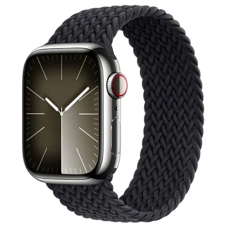 Apple Watch Series9 41mm GPS+Cellular ステンレススチール/ブレイデッドソ‍ロ‍ル‍ー‍プ