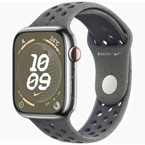 Apple Watch Series9 45mm GPS+Cellular ステンレススチール/Nikeスポーツバンド