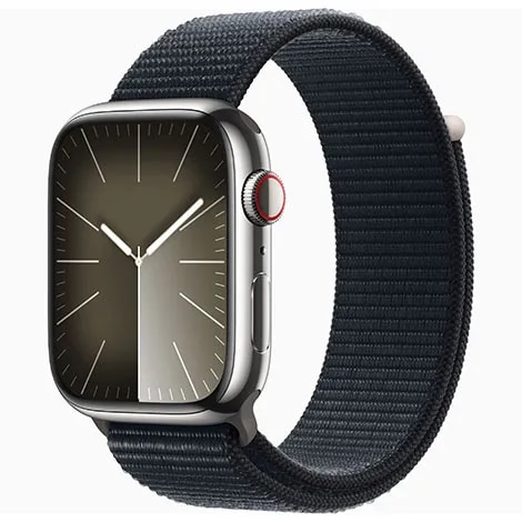 Apple Watch Series9 45mm GPS+Cellular ステンレススチール/スポーツループ