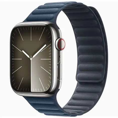Apple Watch Series9 45mm GPS+Cellular ステンレススチール/マグネティックリンク