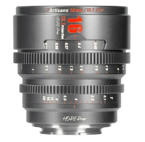 7Artisans HOPE Prime 16mm T2.1 7A-HP16T21-E-T チタングレー ソニーE用
