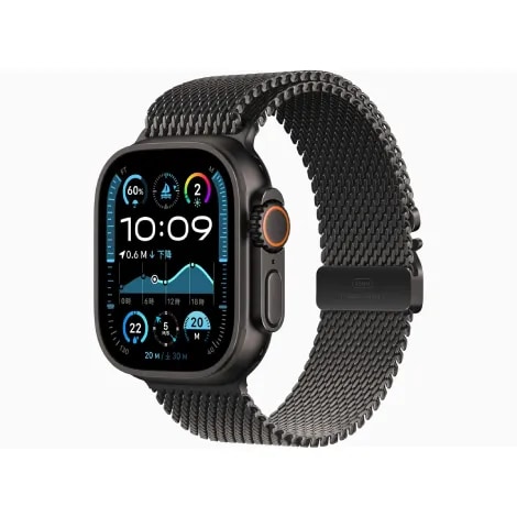 Apple Watch Ultra 2 49mm GPS + Cellular チタニウムケース/チタニウムミラネーゼループ