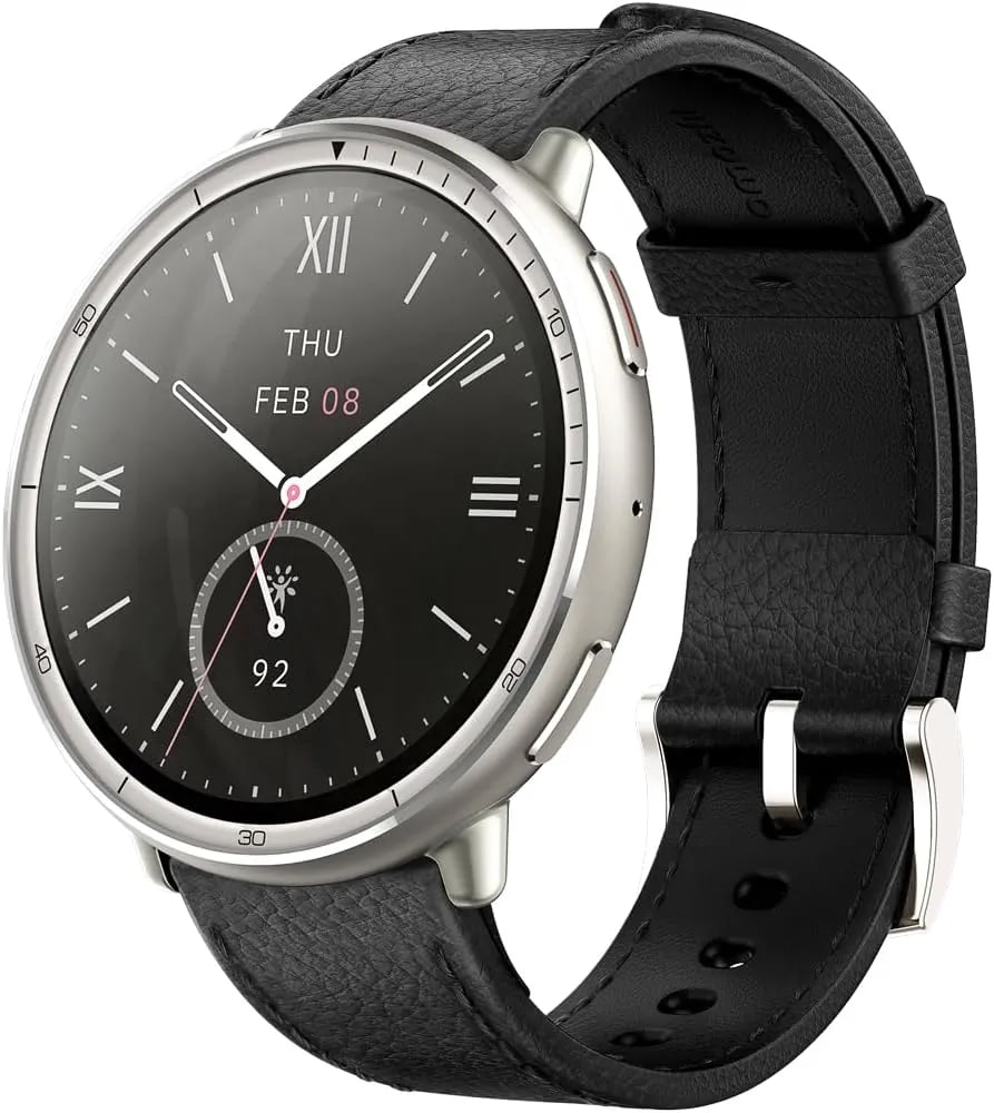 Amazfit Active 2 プレミアムバージョン ブラックレザー