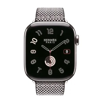 Apple Watch Hermes Series10 42mm GPS+Cellular チタニウムケース/トワルH・シンプルトゥールストラップ