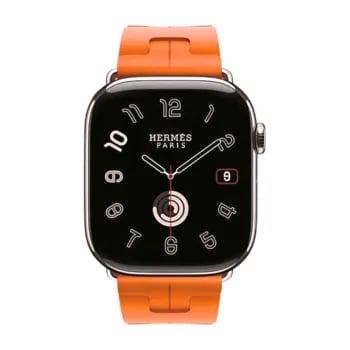 Apple Watch Hermes Series10 46mm GPS+Cellular チタニウムケース/キリム・シンプルトゥールディプロイアントバックル