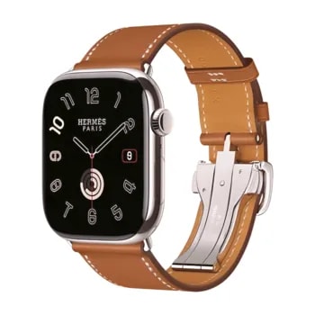 Apple Watch Hermes Series10 46mm GPS+Cellular チタニウムケース/シンプルトゥールディプロイアントバックル