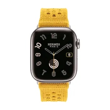 Apple Watch Hermes Series9 41mm GPS + Cellular ステンレススチール/トリコ・シンプルトゥール