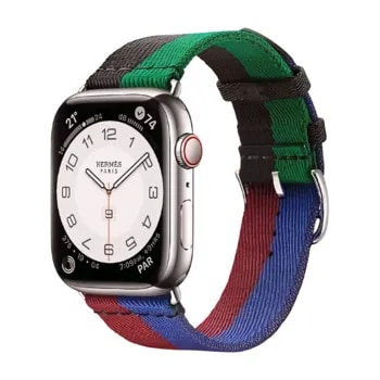 Apple Watch Hermes Series9 45mm GPS + Cellular ステンレススチール/カザック・シ‍ンプルトゥールストラップ