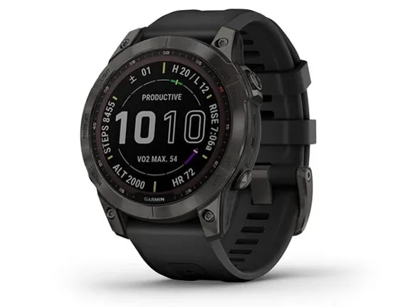 fenix 7 Sapphire Dual Power 010-02540-29 Ti Carbon Gray DLC/Black