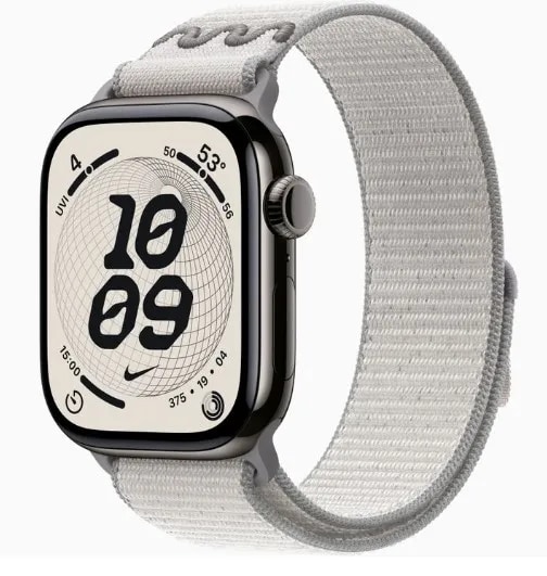 Apple Watch Series11 42mm GPS+Cellular チタニウムケース/Nikeスポーツループ