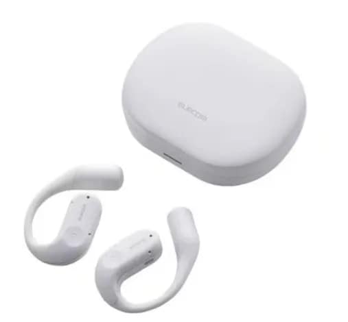 オープンイヤー型ワイヤレスヘッドホン LBT-OWS02WH フレッシュホワイト