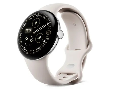 Pixel Watch 4 Wi-Fiモデル 41mm Polished Silver アルミケース/Porcelain アクティブ バンド GA10830-US 