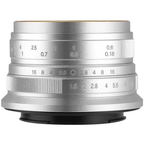 7artisans 25mm F1.8 25M43S シルバー マイクロフォーサーズ用