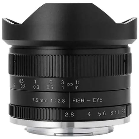 7Artisans 7.5mm F2.8 Fish-eye II 75MB2 キヤノンM用