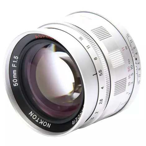 フォクトレンダー NOKTON 50mm F1.5 Aspherical シルバー
