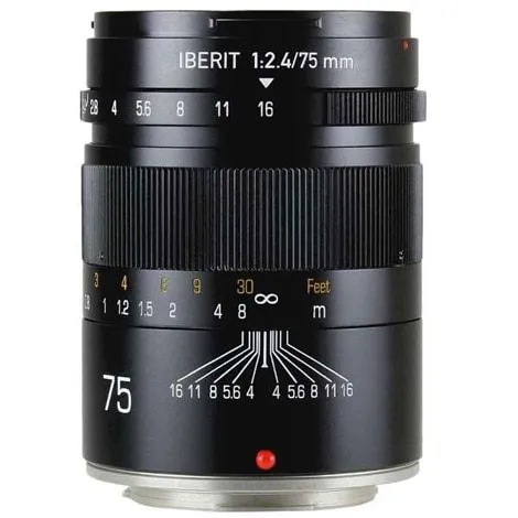 IBERIT 75mm f/2.4 ブラック フジフイルム用