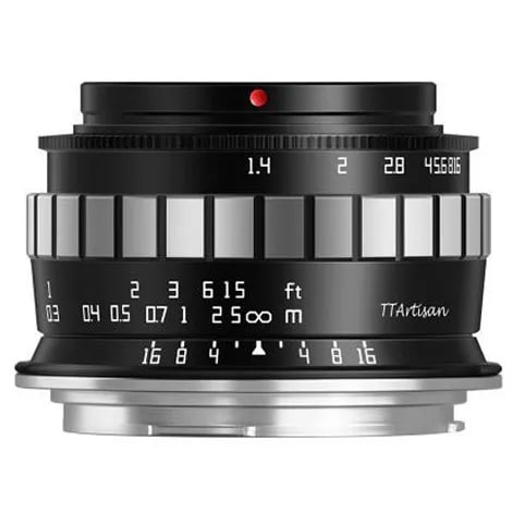 TTArtisan 23mm f/1.4 C キヤノンRF用 ブラック×シルバー