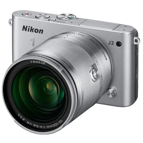 Nikon 1 J3 小型10倍ズームキット シルバー