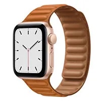 Apple Watch SE 40mm GPS+Cellular アルミニウムケース/レザーリンク