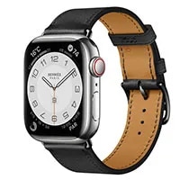 Apple Watch Hermes Series7 41mm GPS+Cellular ステンレススチールケース/シンプルトゥールレザーストラップ