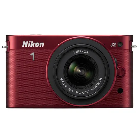 Nikon 1 J2 標準ズームレンズキット レッド
